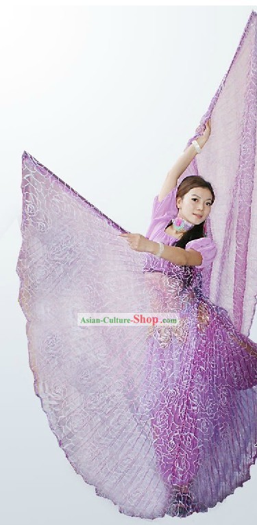 Big Flower Pattern Butterfly Dance Wings