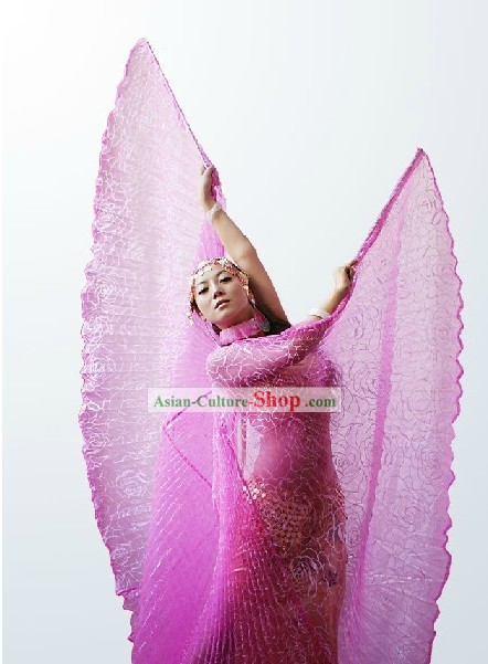 Big Flower Pattern Butterfly Dance Wings