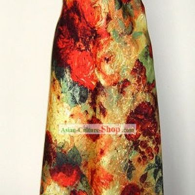 100 Percent Silk Oil Painting Rose