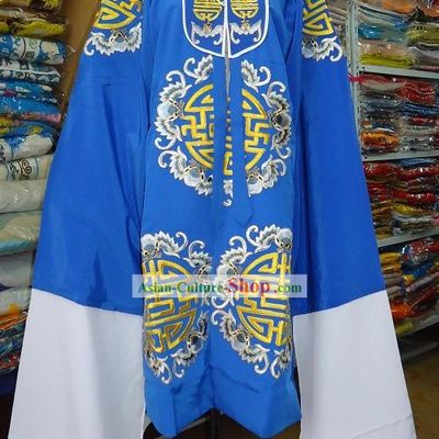 Chinese Beijing Opera Lao Dan Embroidered Flower Robe