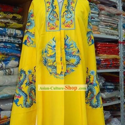 Peking Opera Emperor Dragon Robe and Hat