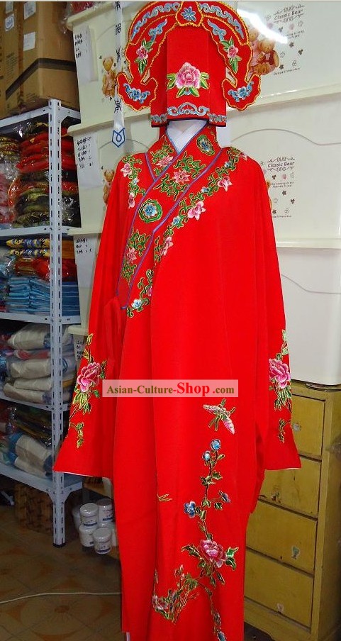 Peking Opera Xiao Sheng Young Men Costumes and Hat