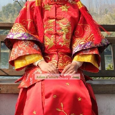 Chinese Classical Brides Wedding Dress Complete Set