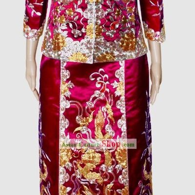 Traditional Chinese Mother-in-law Wedding Ceremonial Dress