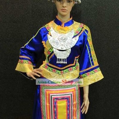 Chinese Miao Ethnic Costumes and Hat