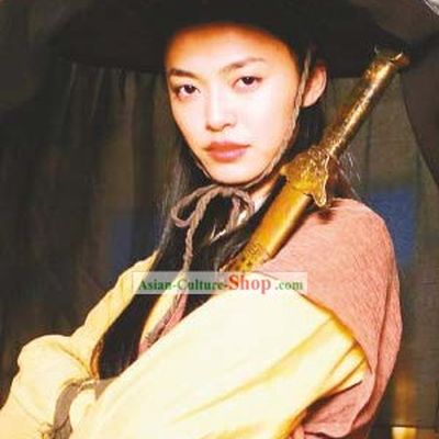 Ancient Chinese Swordswoman Costumes and Hat