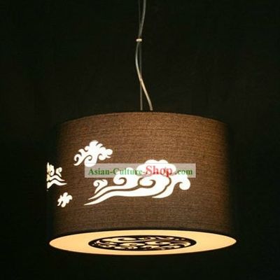 Traditional Chinese Auspicious Cloud Cloth Lantern Set
