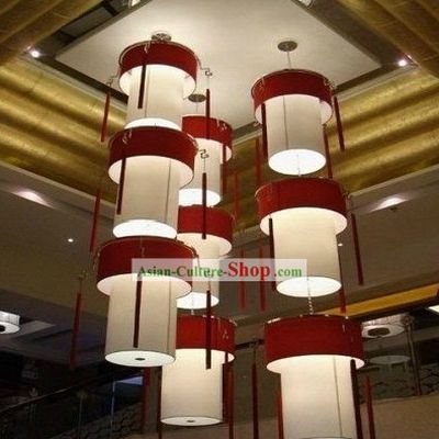 79 Inches Height Large Traditional Chinese Palace Lanterns Set