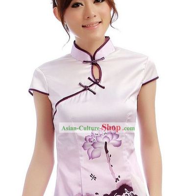 Chinese Classic Short Color Transition Qipao