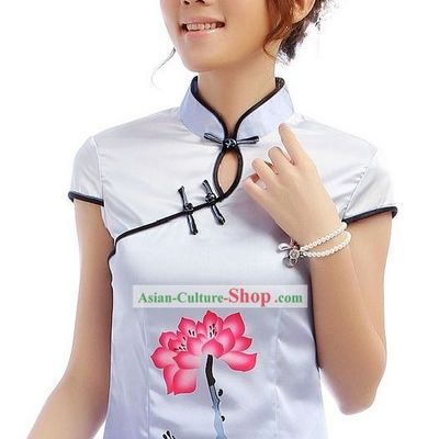 Chinese Classic Short Color Transition Qipao