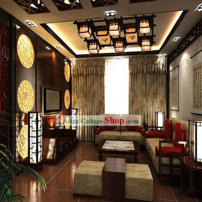Large Traditional Chinese Center Ceiling Lantern