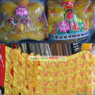 Unique Design Supreme Lotus Lion Dancing Costume Complete Set