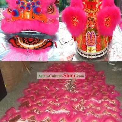 Supreme Traditional Chinese Wedding Ceremony Lion Dance Costume Complete Set