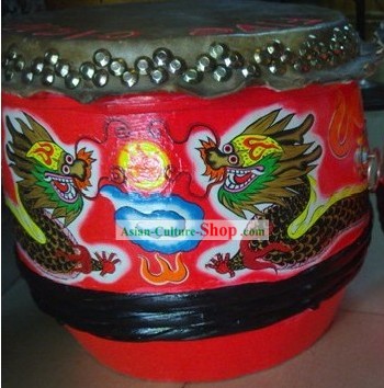Supreme Red Wood Dragon Drum