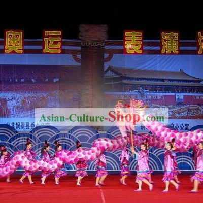 Traditional Lotus Dragon Dance Costumes Complete Set