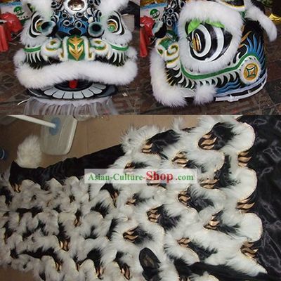 Supreme Tiger Stripe Long Wool Lion Dance Costume Complete Set