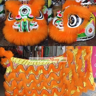 Supreme Luminous Lucky Bat Pattern Lion Dance Costume Complete Set