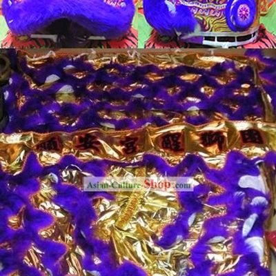 Top Performance and Competition Long Wool Lion Dance Costume Complete Set