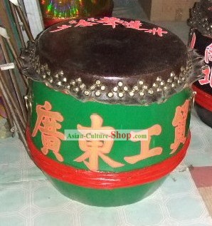 Green Wooden Dragon Dance and Lion Dance Music Accompany Drum