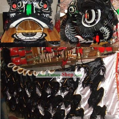 Supreme Classical Zhang Fei Lion Dance Costume Complete Set