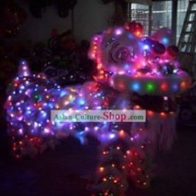 LED Lights Lion Dancing Costume Complete Set