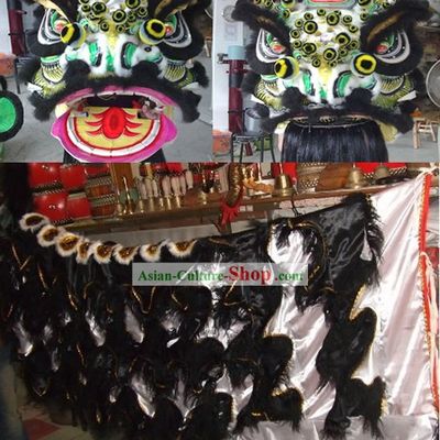Chinese Classical FUT SAN Zhang Fei Lion Dance Costume Complete Set