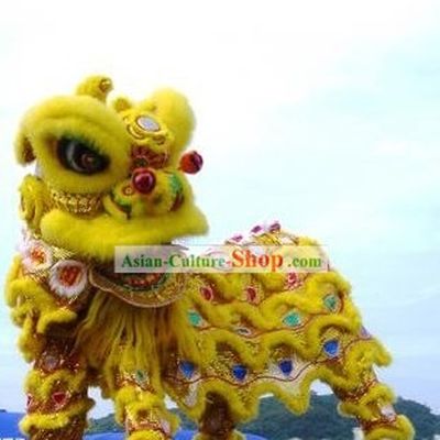 Beijing Olympics Opening Ceremony Sheep Fur Lion Dance Costume Complete Set