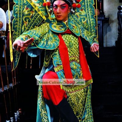 Peking Opera Da Kao General Armor Costumes Complete Set for Men