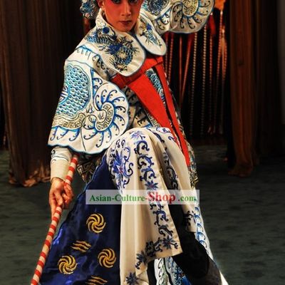 Chinese Beijing Opera Wu Sheng Costumes and Hat for Men