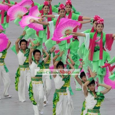 Beijing Olympic Games Opening Ceremony Fan Dance Costumes for Women