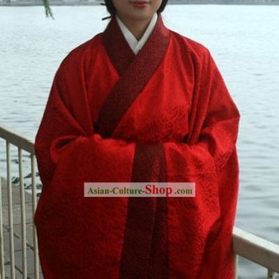 Ancient Chinese Red Wedding Dress for Women