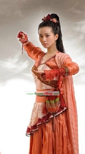Ancient Chinese Women Hero Costumes Complete Set