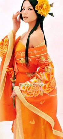 Ancient Chinese Tang Empress Clothing Complete Set