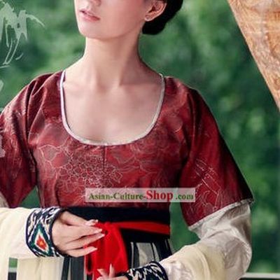 Ancient Chinese Tang Dynasty Princess Clothing Complete Set