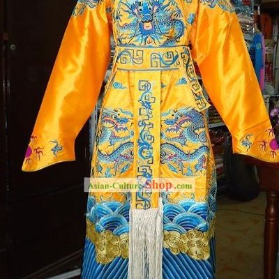 Peking Opera Emperor Embroidered Dragon Robe