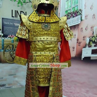 Ancient General Armor Costumes and Helmet Set