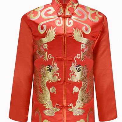 Traditional Chinese Red Wedding Dress for Men