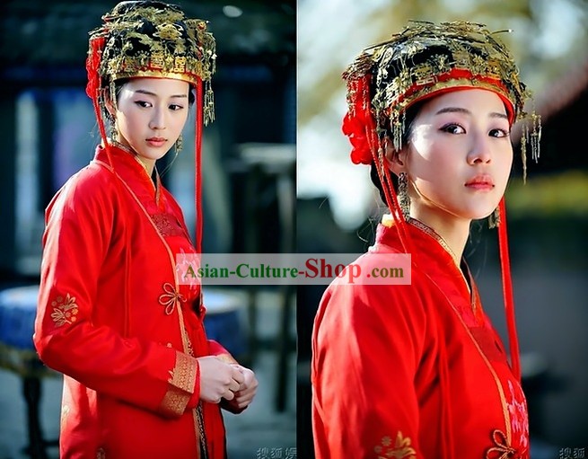 Ancient Chinese Wedding Phoenix Crown for Brides