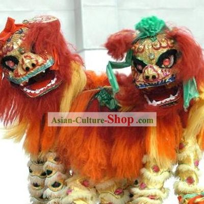Chinese Classic Lion Dance Costumes 2 Complete Sets