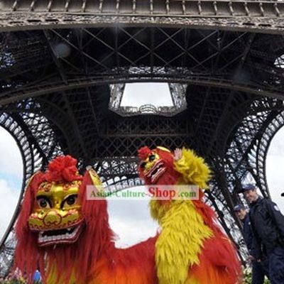 One Kid Size Northern Lion Dance Costumes Complete Set