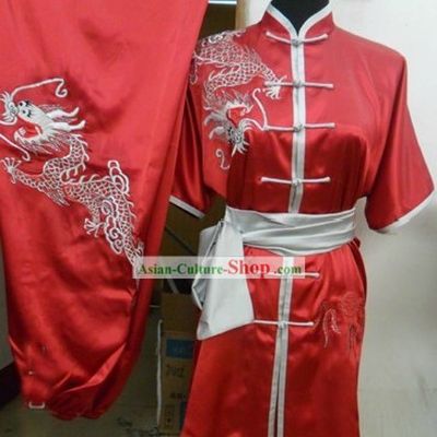 Chinese Silk Dragon Kung Fu Uniforms for Men