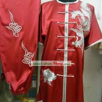 Chinese Silk Phoenix Kung Fu Uniforms for Women