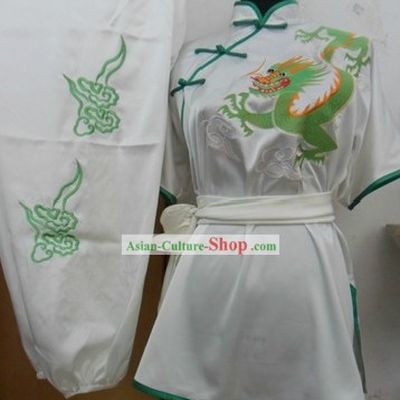 Chinese Silk Dragon Kung Fu Uniform for Women