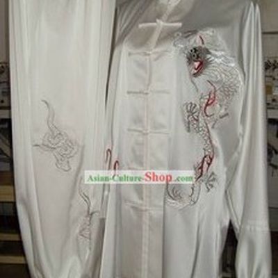 Chinese Silk Dragon Kung Fu Uniform for Men