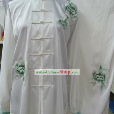 Chinese Silk Peony Tai Chi Suit