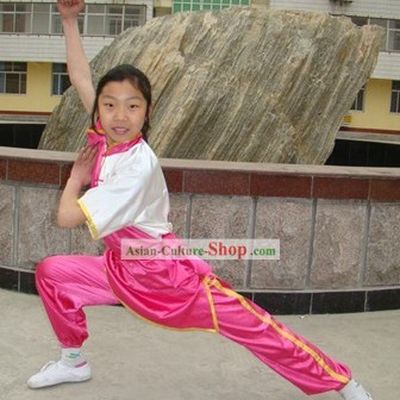 Traditional Chinese Silk Wushu Suit for Students