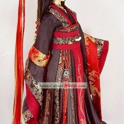 Ancient Chinese Princess Clothing and Hair Accessories Complete Set