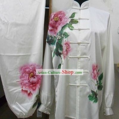 Traditional Chinese Silk Peony Tai Chi Uniform