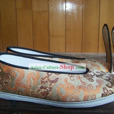 Ancient Chinese Hanfu Brocade Shoes for Women