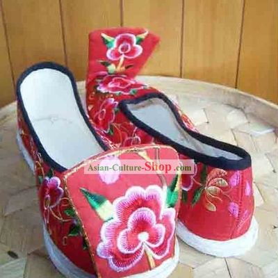 Ancient Chinese Handmade Hanfu Wedding Shoes for Women